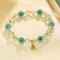 2026 New exquisite and high-end layered candy heart agate crystal bead bracelet for women, Korean ins style best friend gift