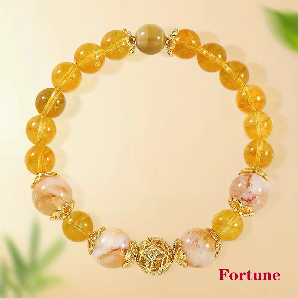 2026 New exquisite and high-end layered candy heart agate crystal bead bracelet for women, Korean ins style best friend gift